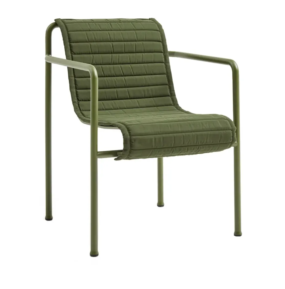 Cojín para silla con reposabrazos Palissade Dining Quilted, Olive