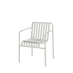 Cojín para silla de comedor con reposabrazos Palissade, Sky grey