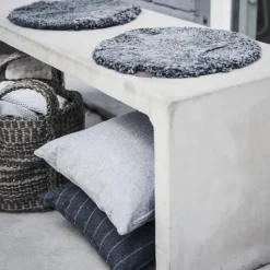 Cojín para silla Ida 38 cm, negro grafito