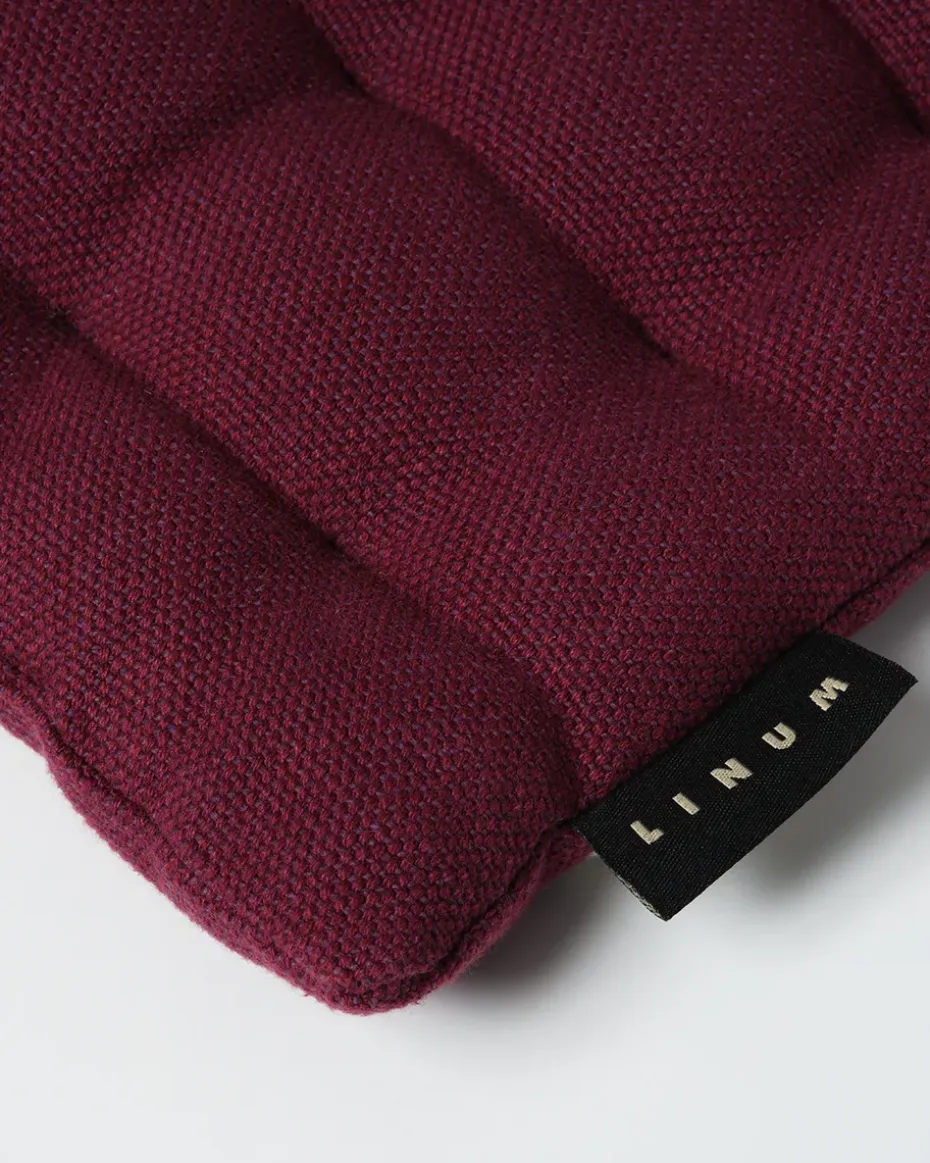 Cojín para silla Pepper 40x40 cm, Rojo burdeos