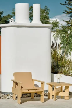 Cojín plegable para silla lounge Crate, Beige