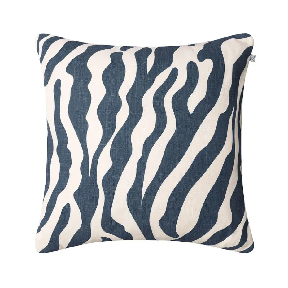 Cojín Zebra Outdoor 50x50 cm, Blue/off white, 50 cm