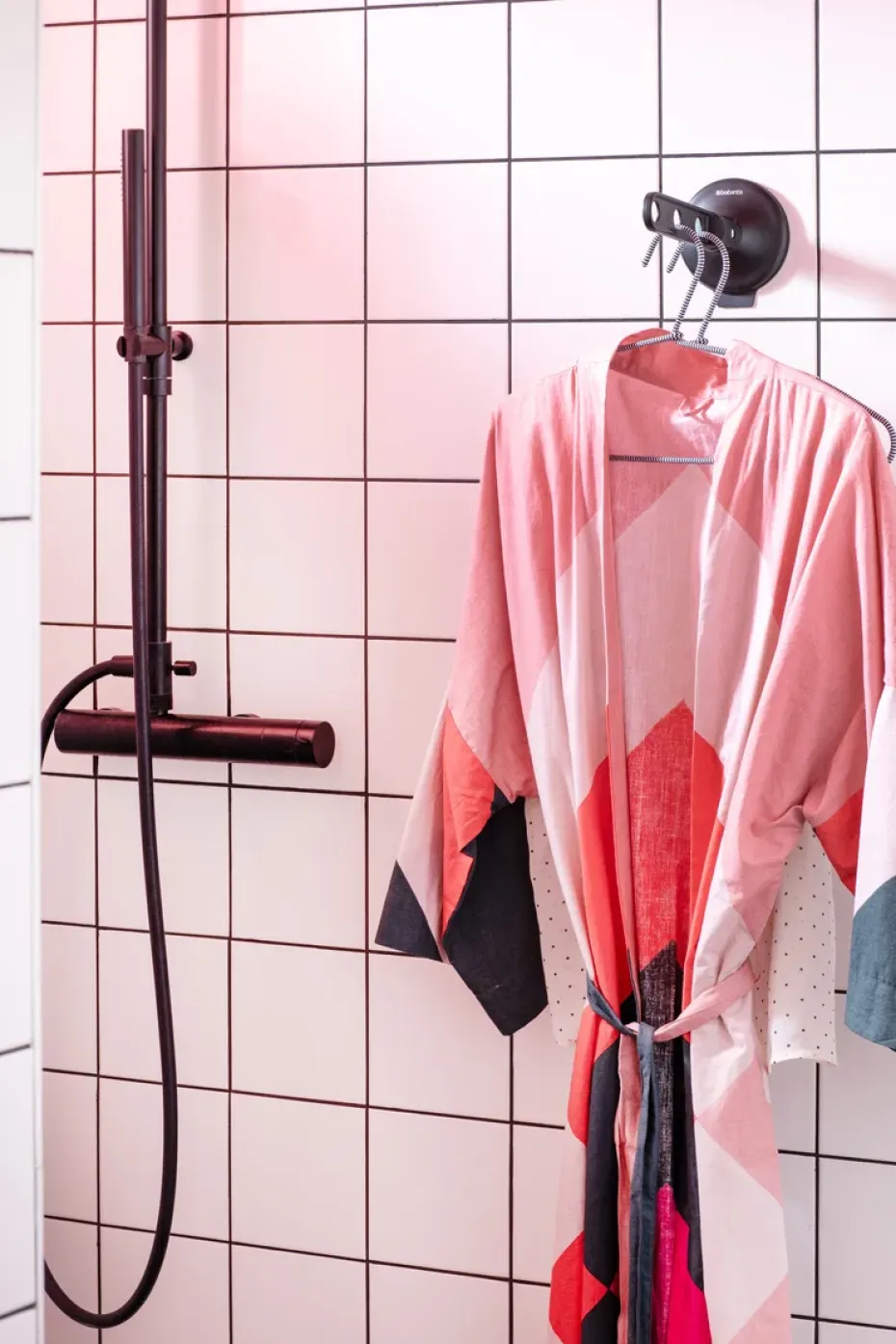 Colgador Brabantia con ventosa, Negro