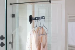 Colgador Brabantia con ventosa, Negro