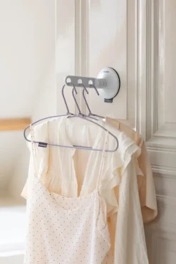 Colgador Brabantia con ventosa, Gris claro