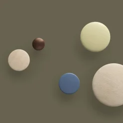 Colgador metal The Dots 2,7 cm, Umber