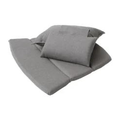 Conjunto de cojines para Butaca Lounge Breeze respaldo alto, Cane-line Natté taupe