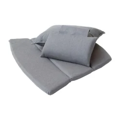 Conjunto de cojines para Butaca Lounge Breeze respaldo alto, Cane-line Natté grey