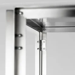 Consola Foldable 124×60 cm, Acero inoxidable cepillado