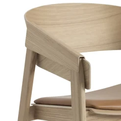 Cover Sillón cuero, coñac-roble