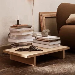 display table Mesa auxiliar Kona, Oak natural veneer