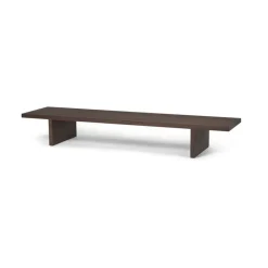 display table Mesa auxiliar Kona, Dark stained oak veneer