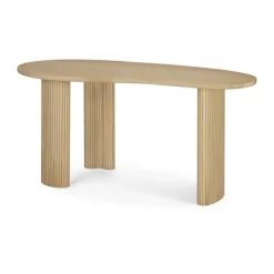 Escritorio Boomerang, Roble lacado, 160×83×76 cm