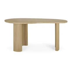 Escritorio Boomerang, Roble lacado, 160×83×76 cm