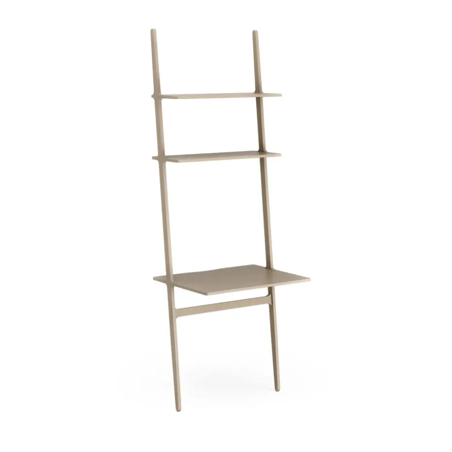 Escritorio Libri, Fresno lacado nuez moscada