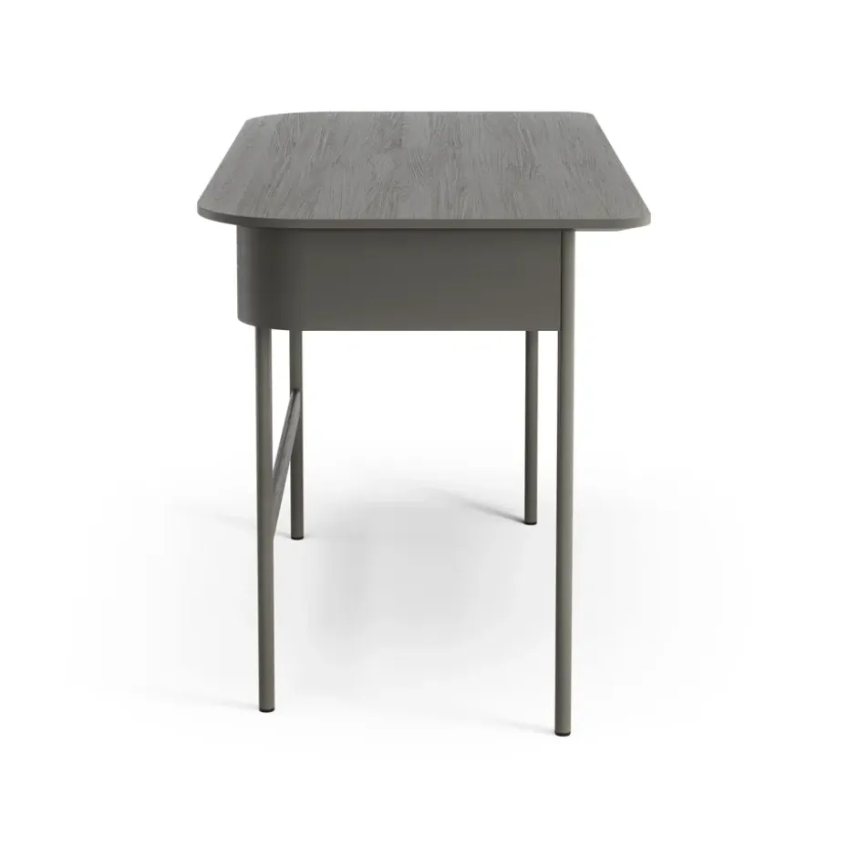 Escritorio Luna, Roble gris tormenta