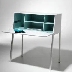 Escritorio Mormor, Lacado blanco, lacado blanco