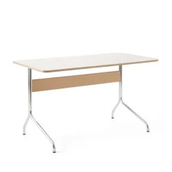 Escritorio Pavilion AV16, Mushroom linoleum, roble lacado, patas de cromo