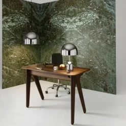 Escritorio Slab, Roble ahumado, 120 cm