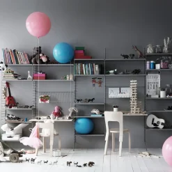 Escritorio String, Blanco, 78x58 cm