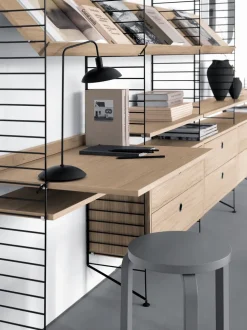 Escritorio String, Roble, 78x58 cm