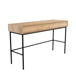 Escritorio Whitebird 77x127 cm, Roble 2 puertas