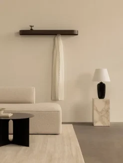 Estante con ganchos Epoch 118 cm, Natural oak-fog