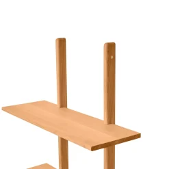 Estante de pared Essence, Roble natural aceitado, 70x25x140 cm