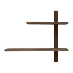 Estante de pared Phase, Roble ahumado aceitado, 68x18x55 cm