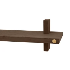 Estante de pared Treat individual, Roble ahumado aceitado, 50×12×11,2 cm