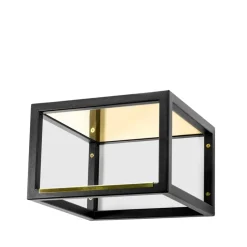 Estante de recibidor 11 Mini, Negro/latón