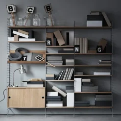 Estante para revistero String madera, Roble, 78x30 cm