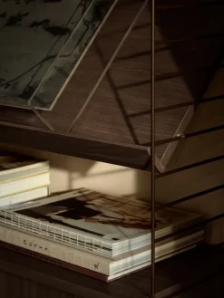 Estante para zapatos String metal, Marrón oscuro, 78×30 cm