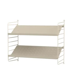 Estante para zapatos String metal, Beige, 58x30 cm