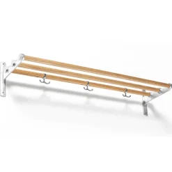 Estante perchero o zapatero Nostalgi , roble, aluminio