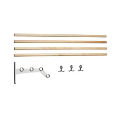 Estante sombrerero adicional Nostalgi 291, Abedul, soportes aluminio