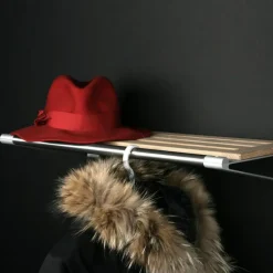 Estante sombrerero Knax, roble enjabonado