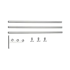 Estante sombrerero o zapatero adicional Nostalgi, Aluminio, soportes aluminio