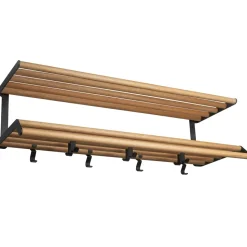 Estante sombrerero Tamburin 100 cm, Roble-negro