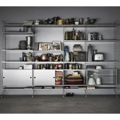 Estante String, Blanco, 78x30 cm, paquete de 3