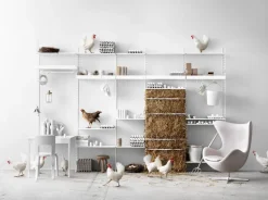 Estante String, Blanco, 78x30 cm, paquete de 3