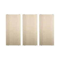 Estante String, Fresno, 58x30 cm, paquete de 3