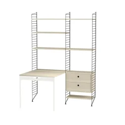 Estante String, Fresno, 78x30 cm, paquete de 3