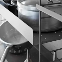 Estante String metal, Negro, 78x20 cm, borde bajo