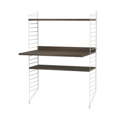 Estante String, Nogal, 78x30 cm, paquete de 3