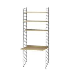 Estante String, Roble, 78x30 cm, paquete de 3