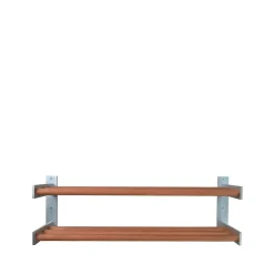 Estante zapatero 5, Roble aceitado, pared, 2 plan