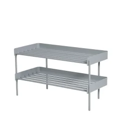 Estante zapatero Alfred, Gris claro