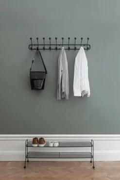 Estante zapatero Bill Shoe Shelf L, negro-marrón oscuro