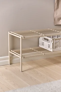 Estante zapatero Nod 80x30x37 cm, Beige